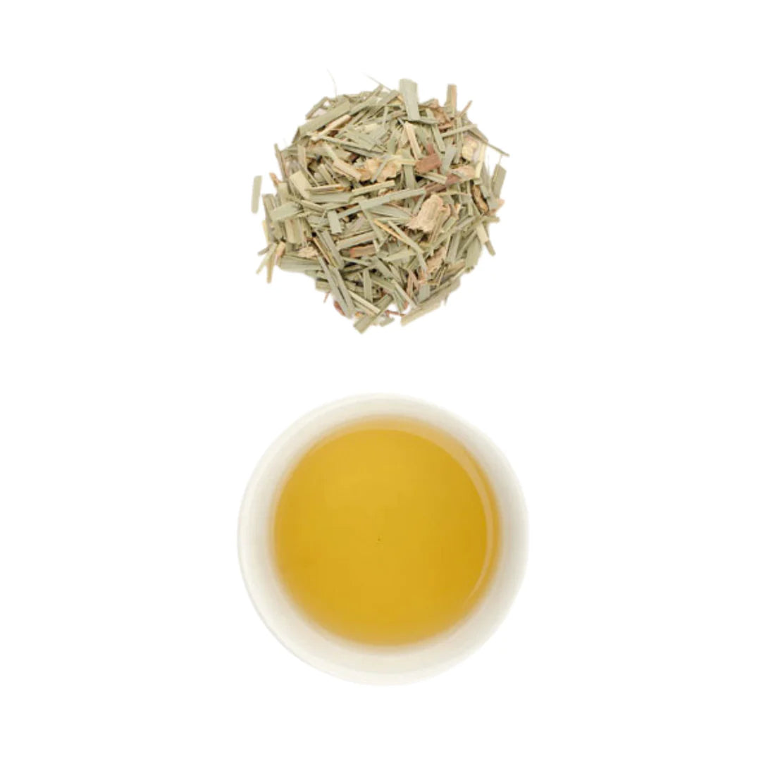 Ginger & Lemongrass Loose Leaf Tea - A refreshing blend of zesty ginger and aromatic lemongrass for a soothing herbal experience, offered by Providore & Co.
