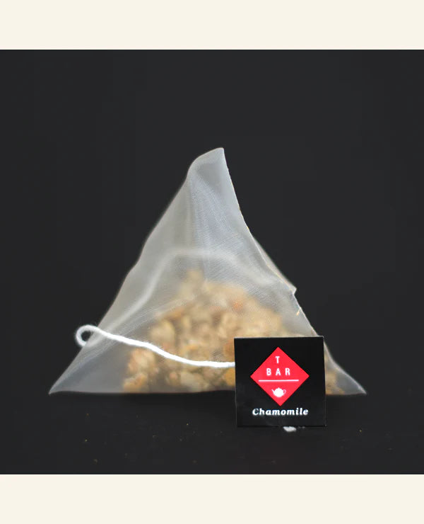 Kasa Coffee Chamomile Pyramid Tea - Organic chamomile tea in silken pyramid bags, offering a gentle and aromatic brew perfect for winding down